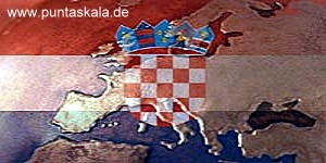 Die Nationalfahne von Kroatien